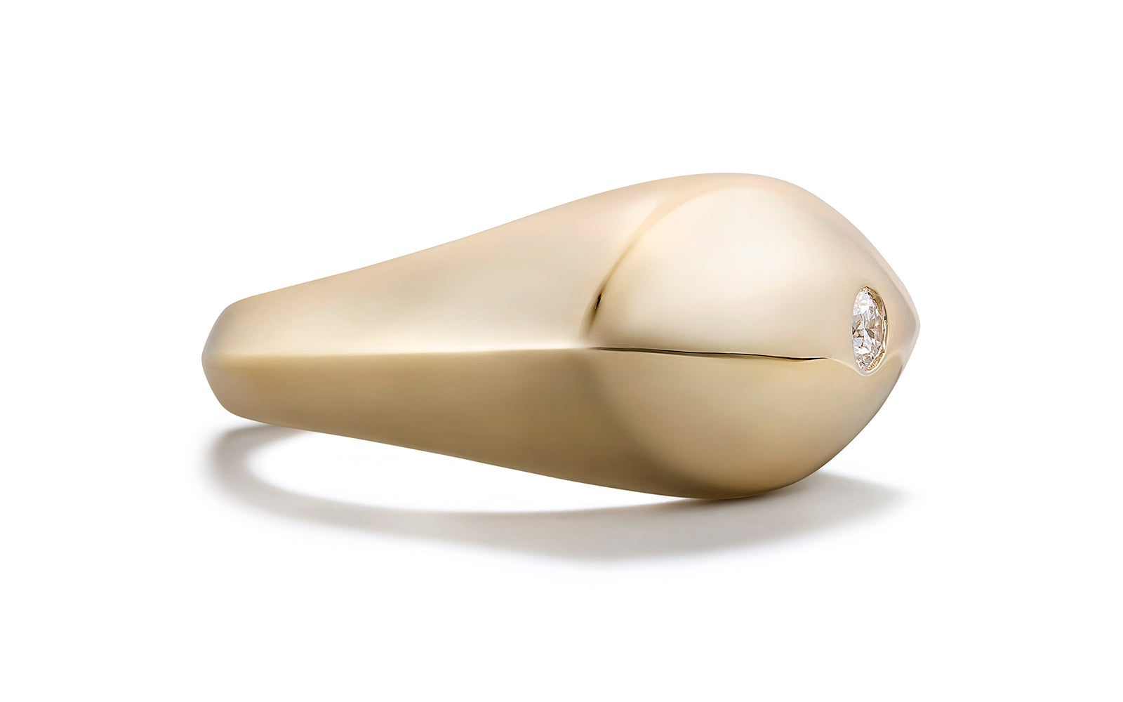 0.15ct D Flawless Diamanten Ring, eingefasst in 18 Karat Gelbgold