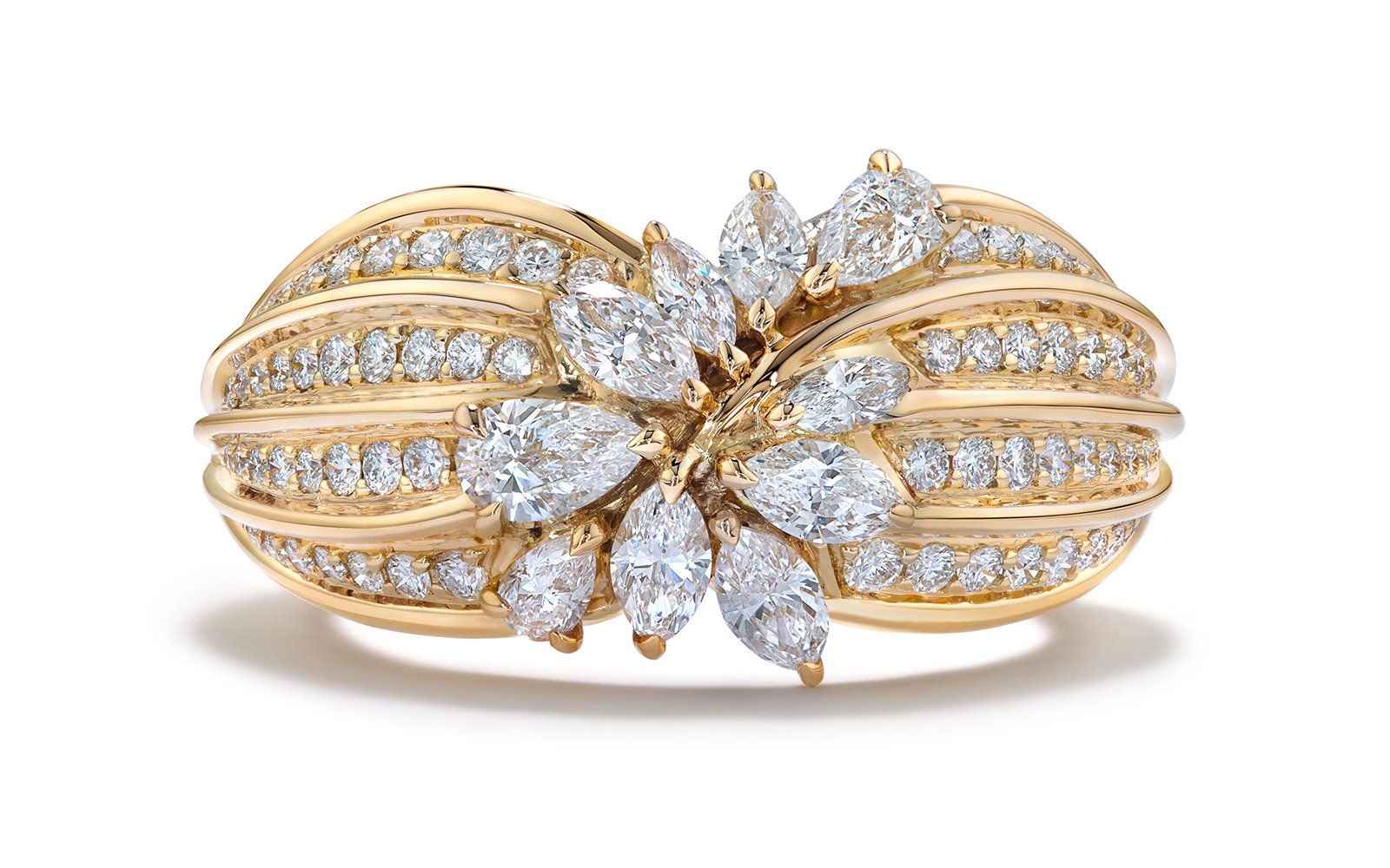 1.14ct D Flawless Diamanten Ring, eingefasst in 18 Karat Gelbgold