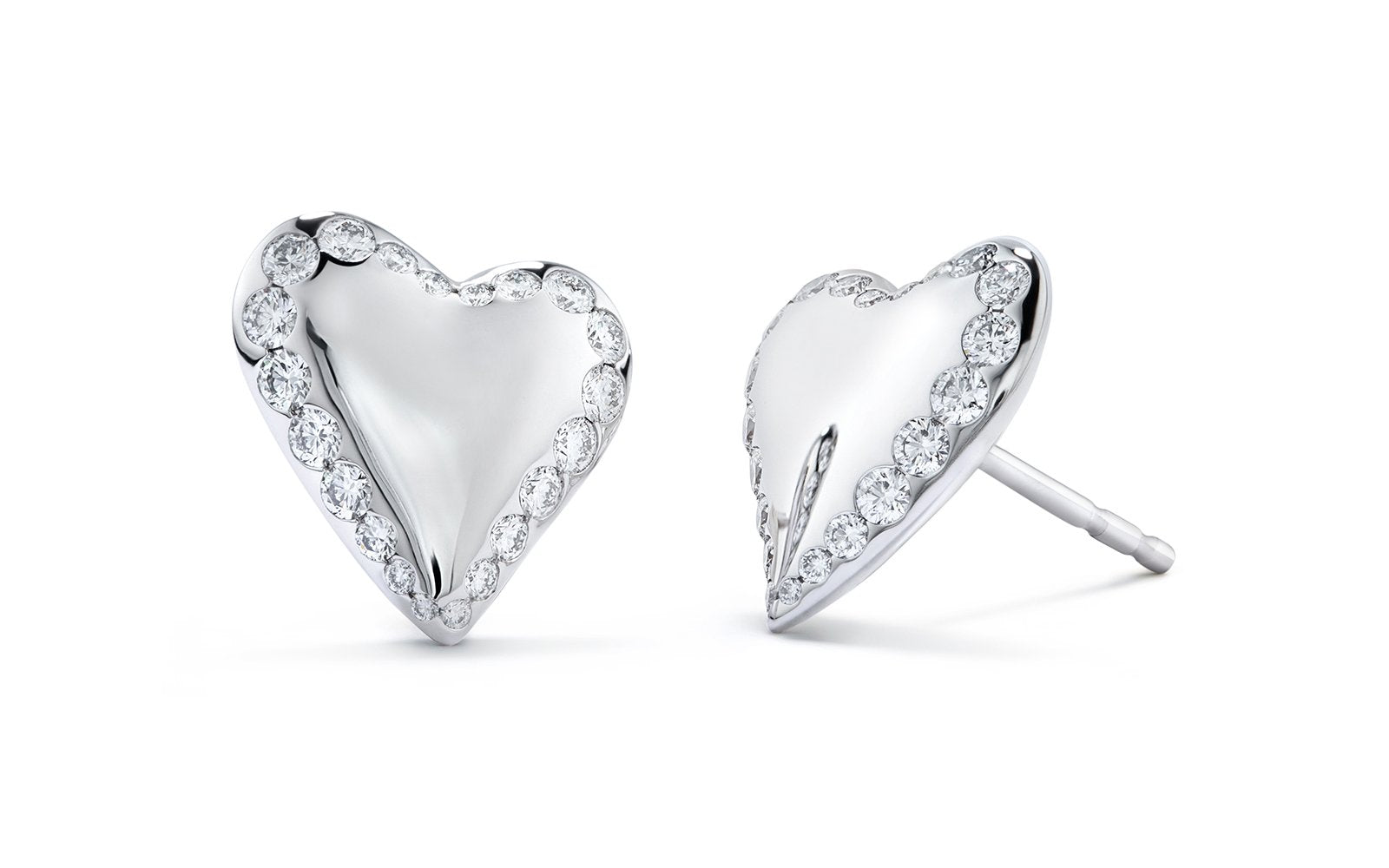 0.5ct D Flawless Diamanten Ohrringe, eingefasst in 18 Karat Weissgold