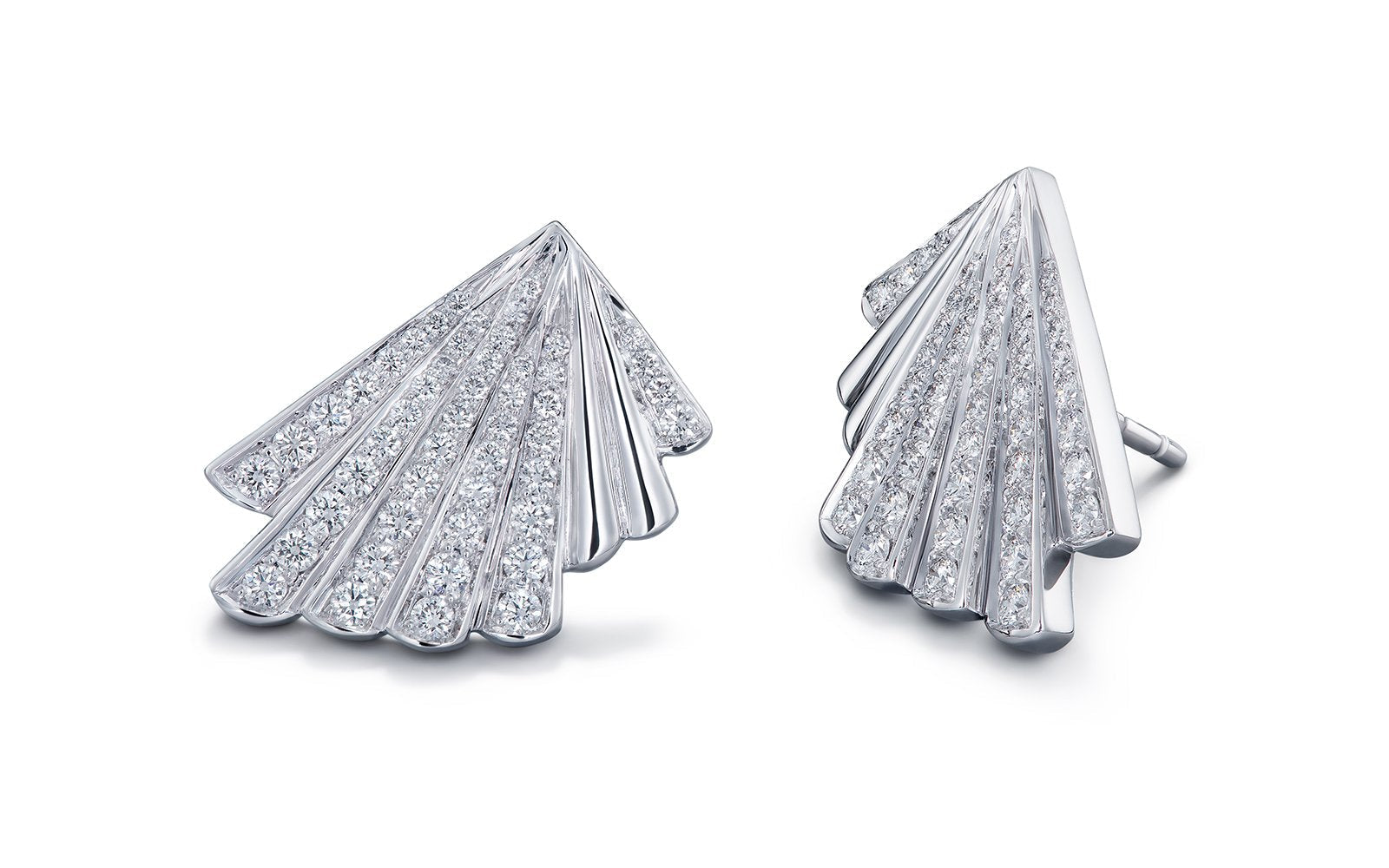 0.68ct D Flawless Diamanten Ohrringe, eingefasst in 18 Karat Weissgold