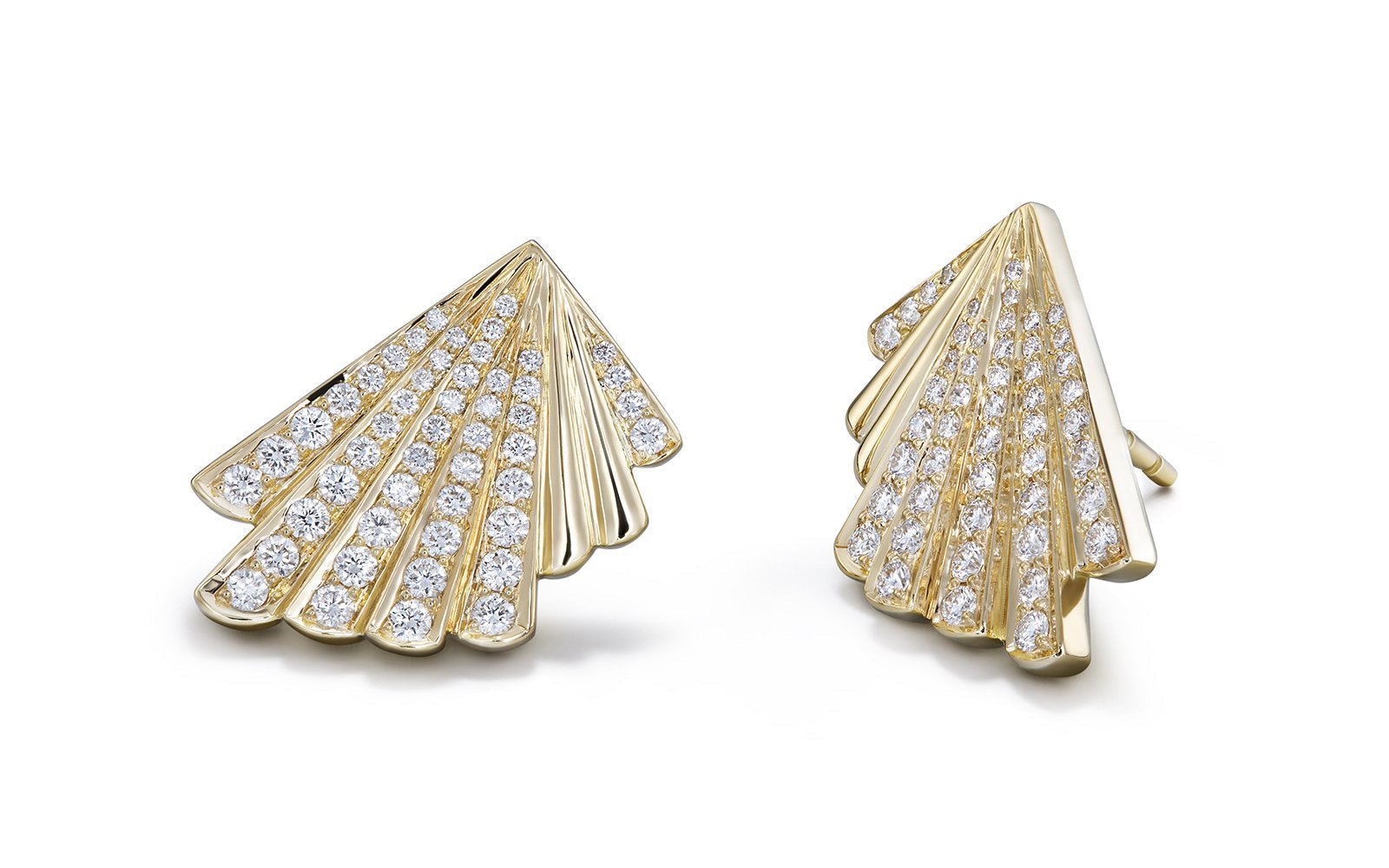 0.68ct D Flawless Diamanten Ohrringe, eingefasst in 18 Karat Gelbgold