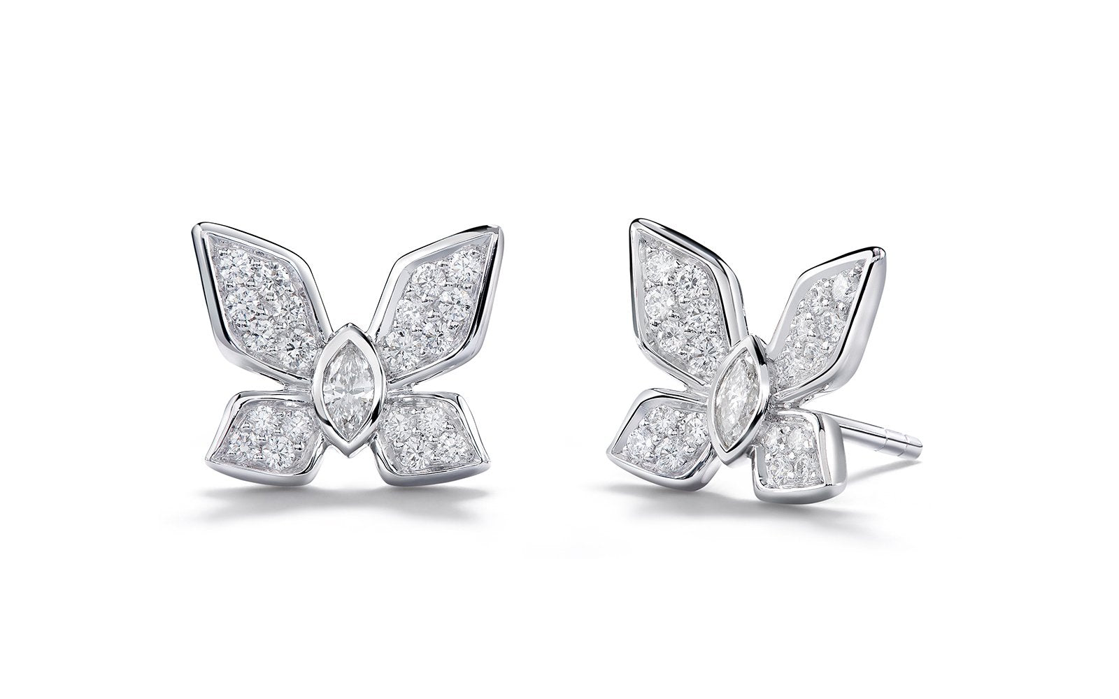 0.52ct D Flawless Diamanten Ohrringe, eingefasst in 18 Karat Weissgold