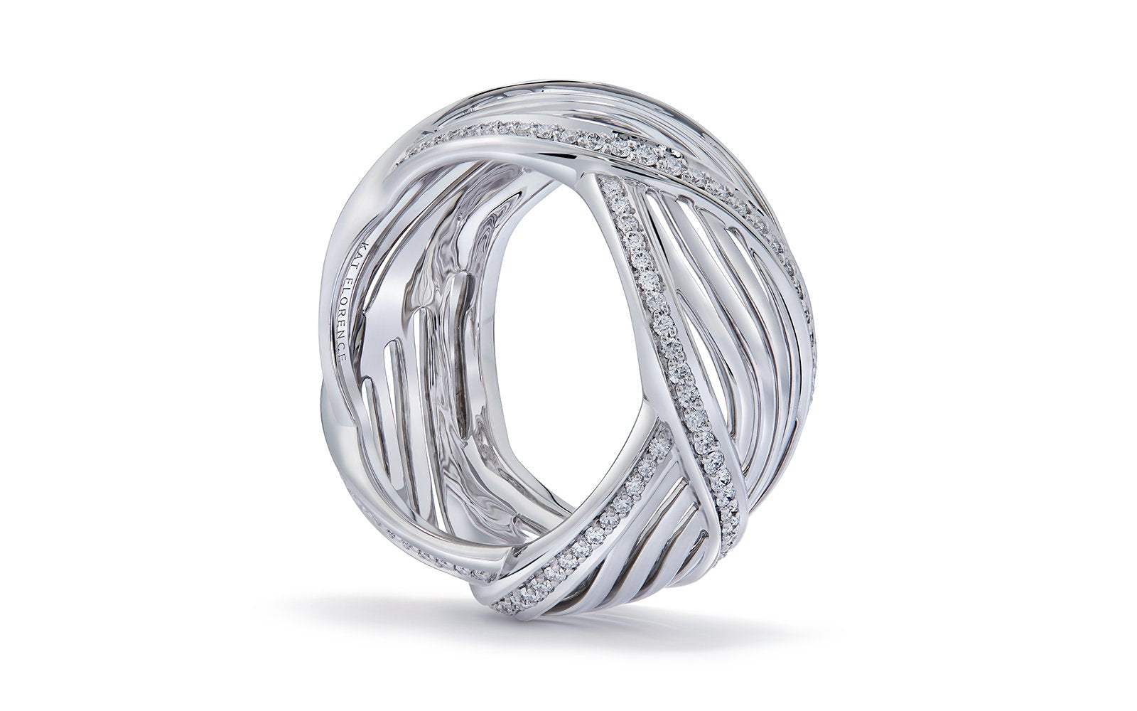 0.77ct D Flawless Diamanten Ring, eingefasst in 18 Karat Weissgold