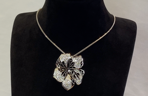 3.23ct D Flawless Diamanten Halskette, eingefasst in 18 Karat Weissgold
