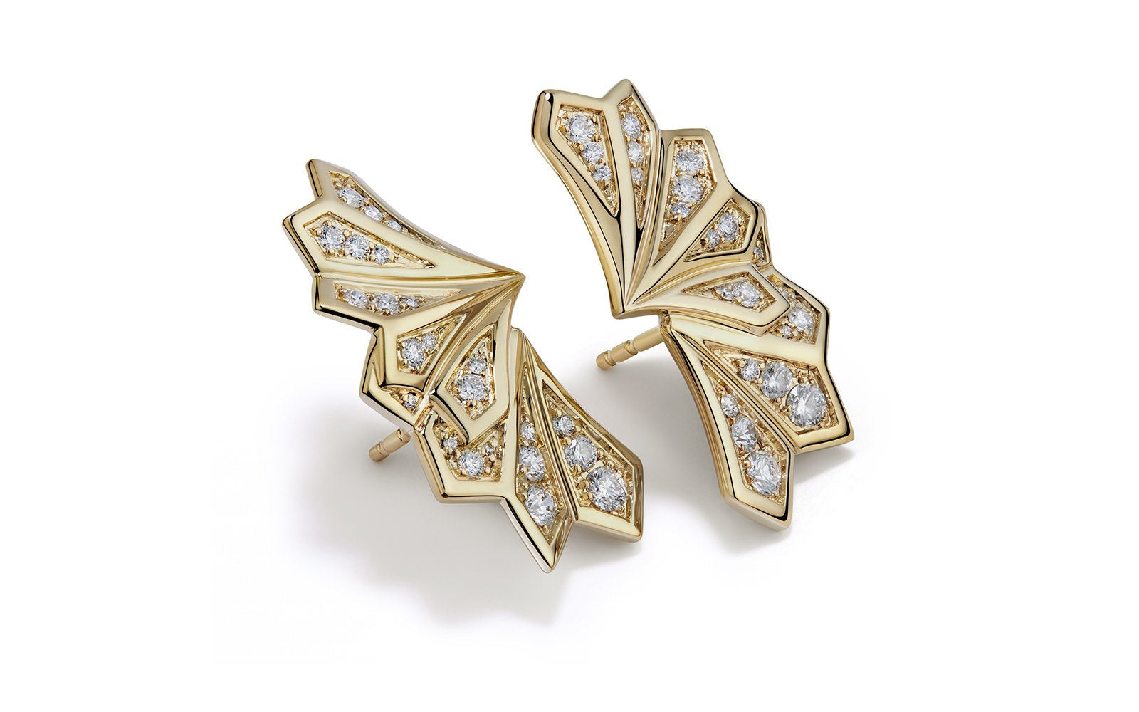 0.7ct D Flawless Diamanten Ohrringe, eingefasst in 18 Karat Gelbgold