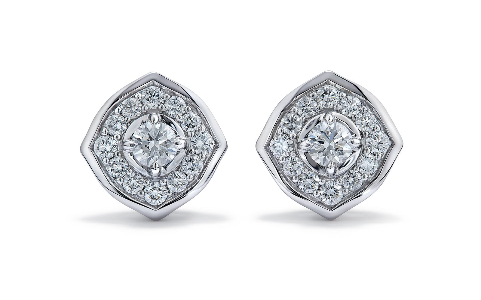 0.72ct D Flawless Diamanten Ohrringe, eingefasst in 18 Karat Weissgold