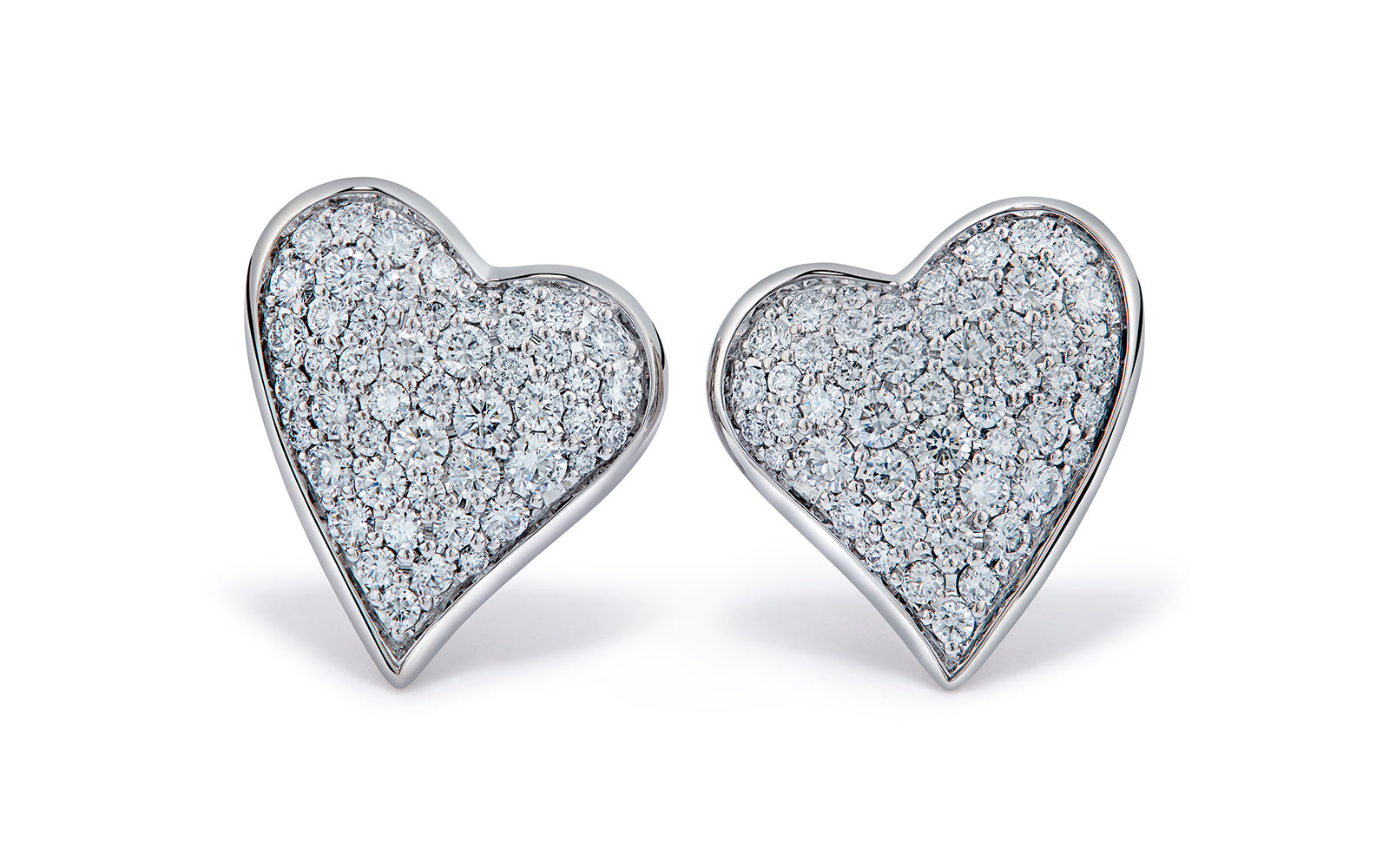 Diamond Sweetheart 0.80ct D Flawless Diamanten Ohrringe eingefasst in 18 Karat Weissgold