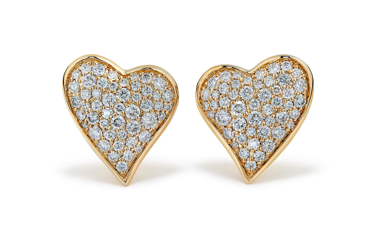 Diamond Sweetheart 0.80ct D Flawless Diamanten Ohrringe eingefasst in 18 Karat Gelbgold