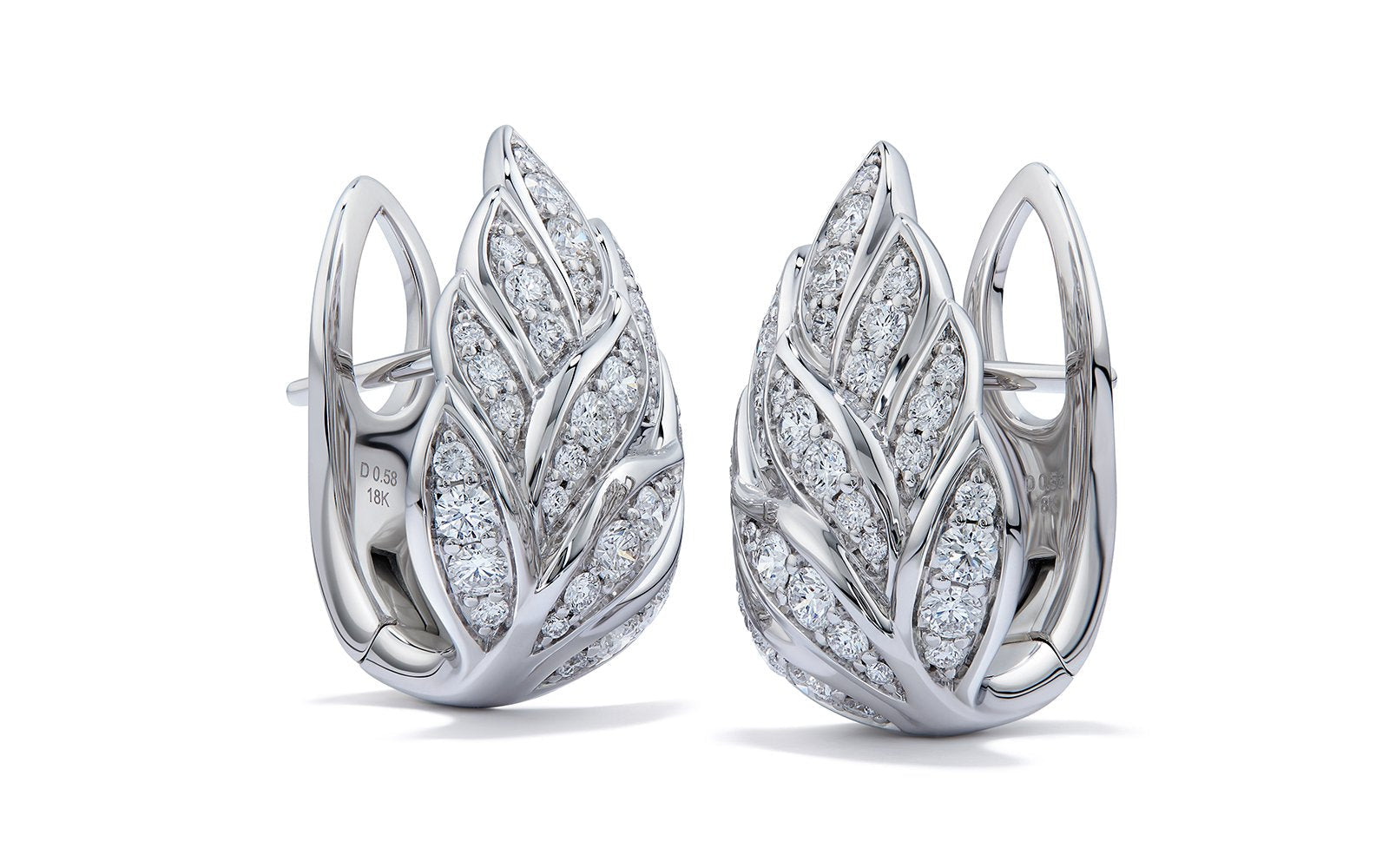 1.16ct D Flawless Diamanten Ohrringe, eingefasst in 18 Karat Weissgold
