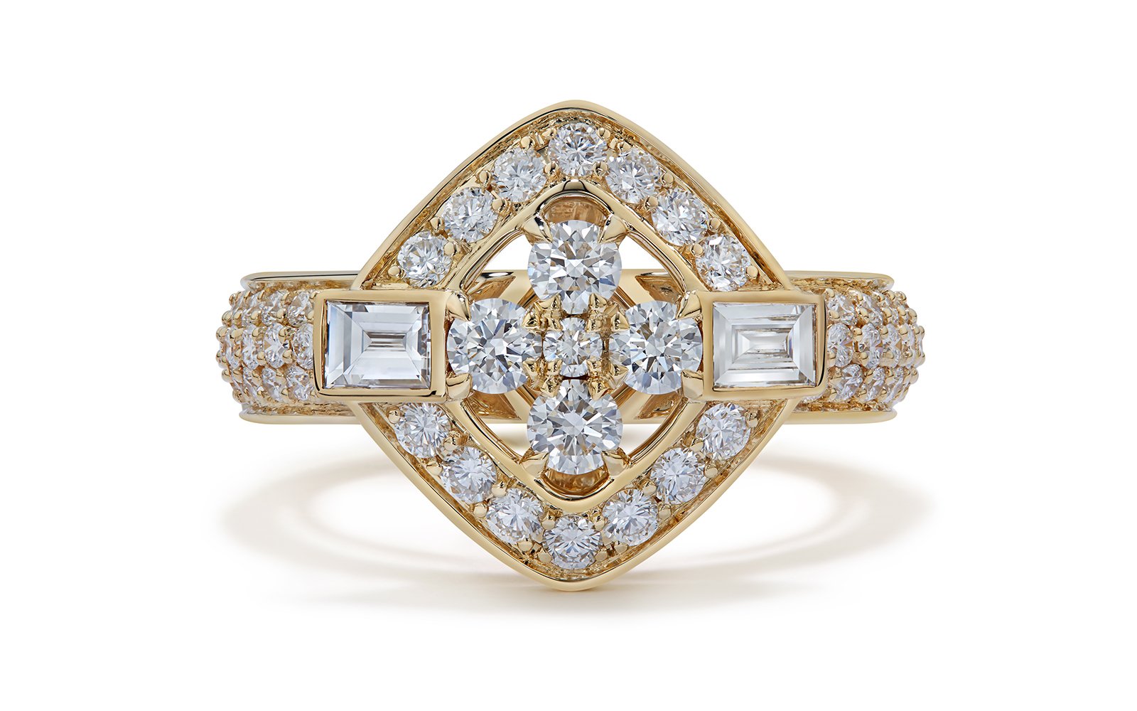1.56ct D Flawless Diamanten Ring, eingefasst in 18 Karat Gelbgold