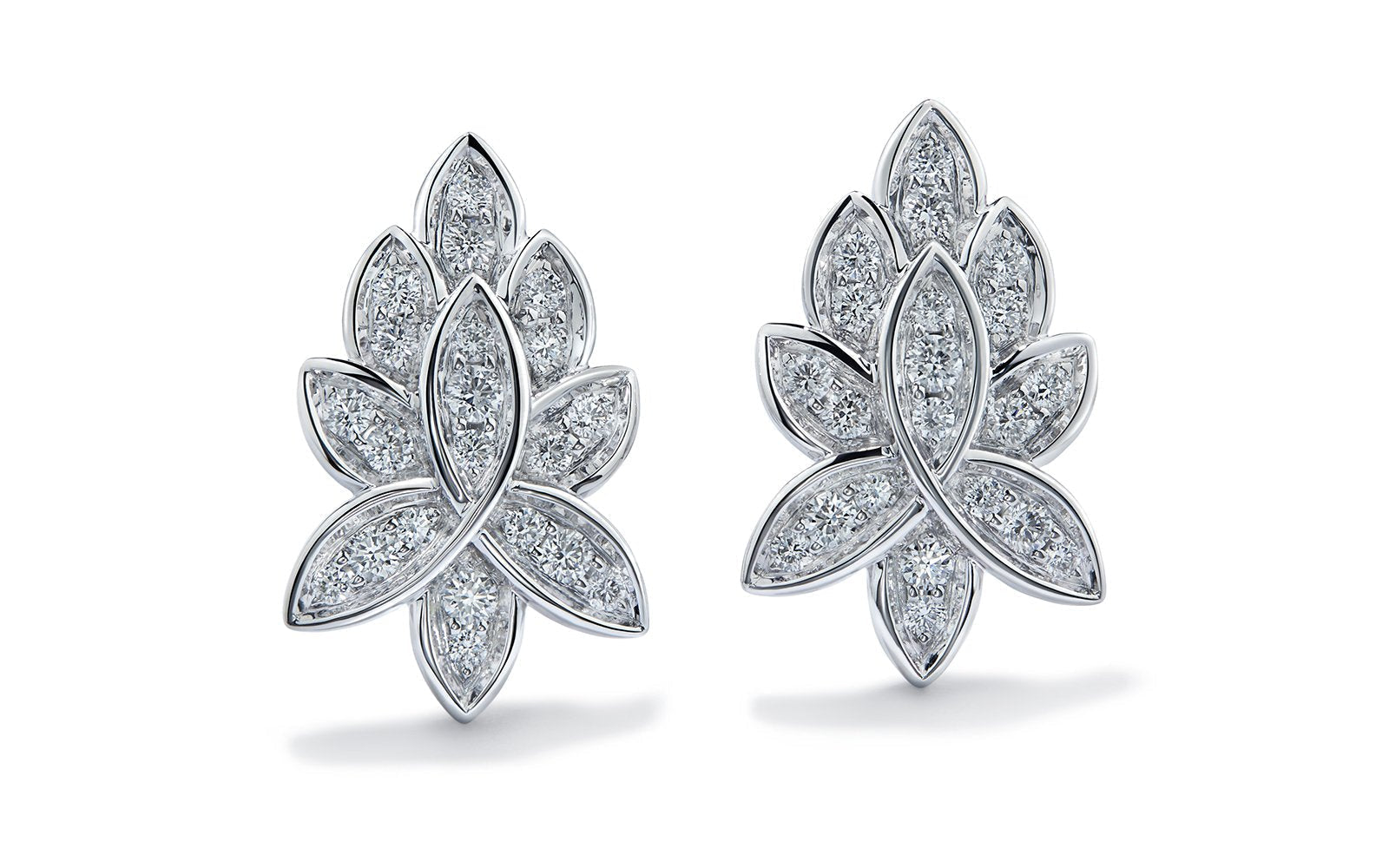 0.7ct D Flawless Diamanten Ohrringe, eingefasst in 18 Karat Weissgold