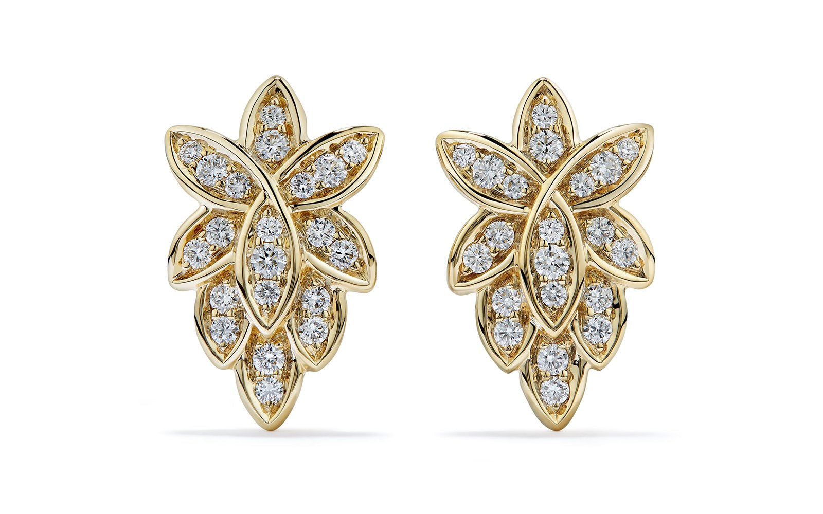 0.7ct D Flawless Diamanten Ohrringe, eingefasst in 18 Karat Gelbgold