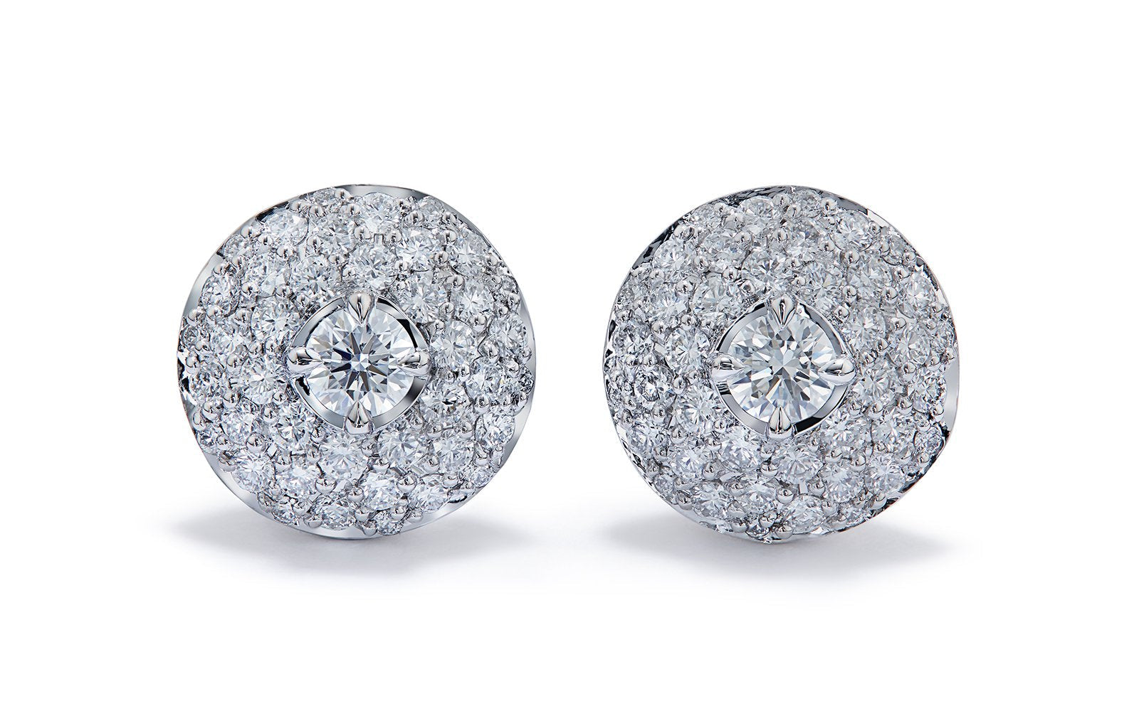 0.76ct D Flawless Diamanten Ohrringe, eingefasst in 18 Karat Weissgold